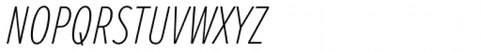Proxima Nova ExtraCond Thin Italic Font UPPERCASE