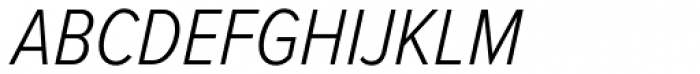 Proxima Nova S Cond Light Italic Font UPPERCASE