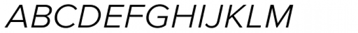 Proxima Nova S Light Italic Font LOWERCASE