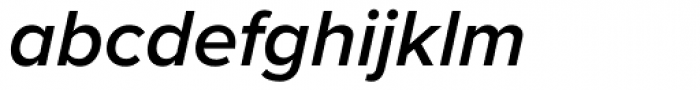 Proxima Nova SemiBold Italic Font LOWERCASE