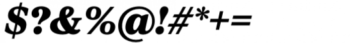 Proxima Sera Black Italic Font OTHER CHARS