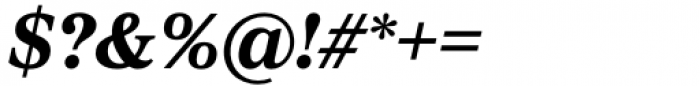 Proxima Sera Bold Italic Font OTHER CHARS