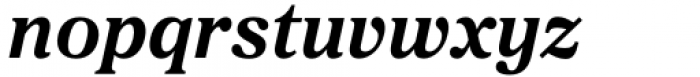 Proxima Sera Bold Italic Font LOWERCASE