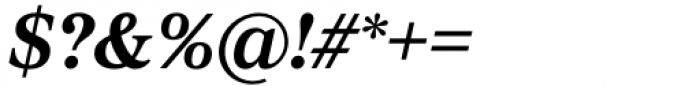 Proxima Sera Semibold Italic Font OTHER CHARS