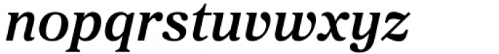 Proxima Sera Semibold Italic Font LOWERCASE
