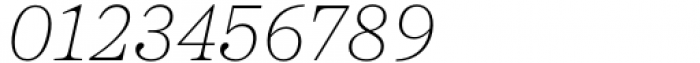 Proxima Sera Thin Italic Font OTHER CHARS