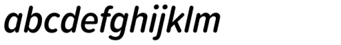 Proxima Soft Cond SemiBold Italic Font LOWERCASE