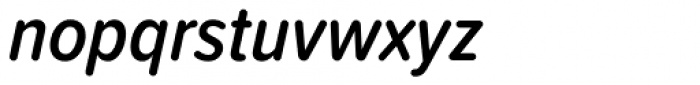 Proxima Soft Cond SemiBold Italic Font LOWERCASE