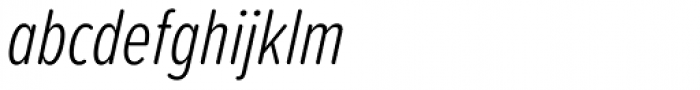Proxima Soft ExtraCond Light Italic Font LOWERCASE