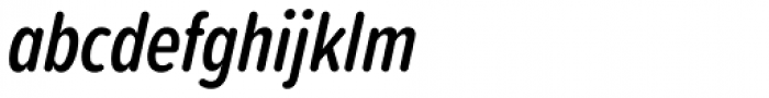 Proxima Soft ExtraCond SemiBold Italic Font LOWERCASE