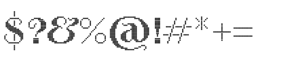 Proximity D Bold 100 Font OTHER CHARS