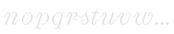 Proximity D Light Italic 25 Font LOWERCASE