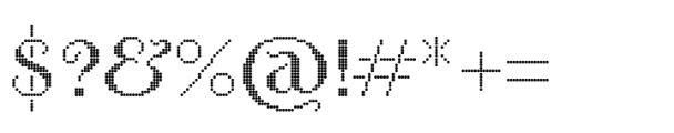 Proximity D Regular 100 Font OTHER CHARS