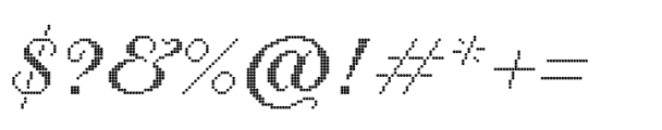 Proximity D Regular Italic 100 Font OTHER CHARS