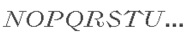 Proximity D Regular Italic 100 Font UPPERCASE