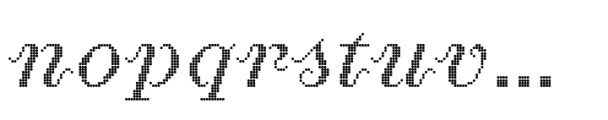 Proximity D Regular Italic 100 Font LOWERCASE