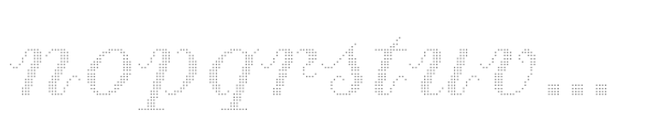 Proximity D Regular Italic 25 Font LOWERCASE