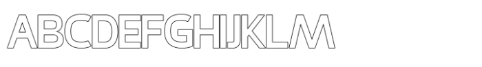 Proxyn Outline Font UPPERCASE