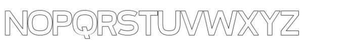 Proxyn Outline Font UPPERCASE