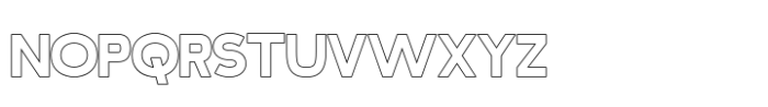 Proxyn Outline Font LOWERCASE