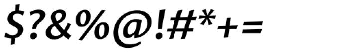 Proza SemiBold Italic Font OTHER CHARS