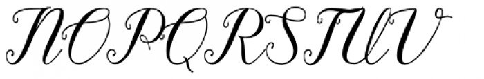Pruistine Script Regular Font UPPERCASE