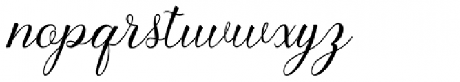 Pruistine Script Regular Font LOWERCASE