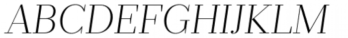 Prumo Deck ExtraLight Italic Font UPPERCASE
