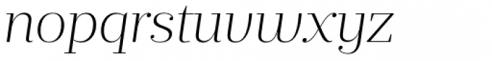 Prumo Deck ExtraLight Italic Font LOWERCASE
