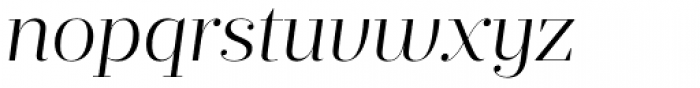 Prumo Display Light Italic Font LOWERCASE