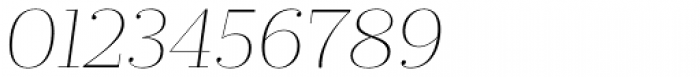 Prumo Display Thin Italic Font OTHER CHARS