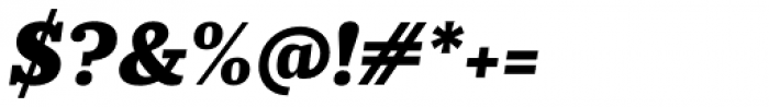 Prumo Slab Black Italic Font OTHER CHARS