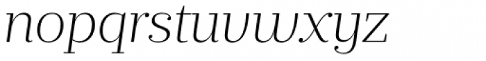 Prumo Text ExtraLight Italic Font LOWERCASE