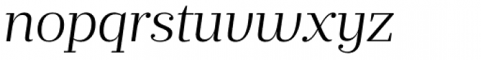 Prumo Text Light Italic Font LOWERCASE