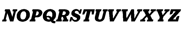 PracticalSerif BlackItalic Font UPPERCASE