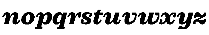 PracticalSerif BlackItalic Font LOWERCASE