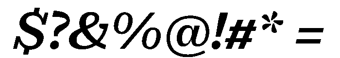 PracticalSerif BoldItalic Font OTHER CHARS
