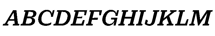 PracticalSerif BoldItalic Font UPPERCASE