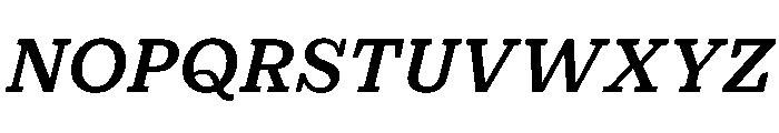 PracticalSerif BoldItalic Font UPPERCASE