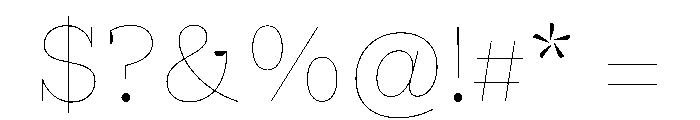 PracticalSerif Hairline Font OTHER CHARS
