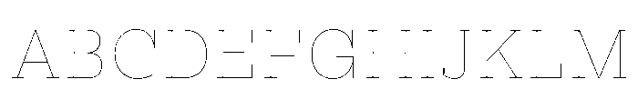 PracticalSerif Hairline Font UPPERCASE