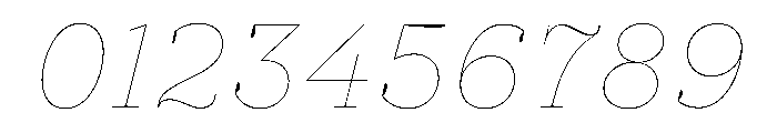 PracticalSerif HairlineItalic Font OTHER CHARS