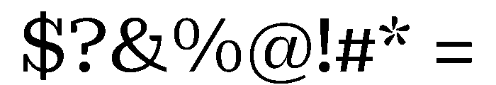 PracticalSerif Medium Font OTHER CHARS