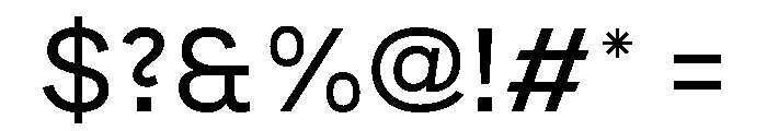 PracticeSans Regular Font OTHER CHARS