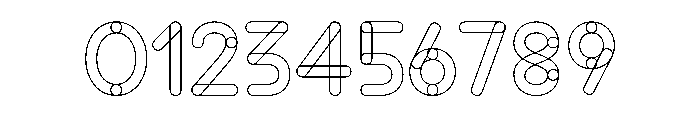 Prlettres Outline Font OTHER CHARS