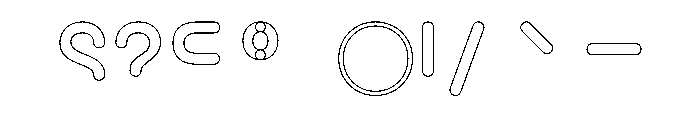 Prlettres Outline1 Font OTHER CHARS
