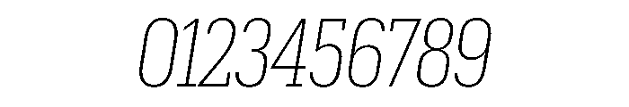 Produkt Condensed Extralight Italic Font OTHER CHARS