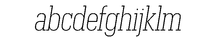 Produkt Condensed Extralight Italic FONT