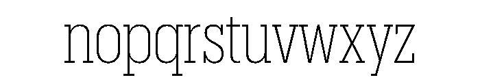Produkt Condensed Extralight Font LOWERCASE