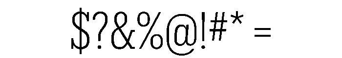 Produkt Condensed Light Font OTHER CHARS